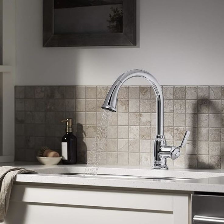 Kitchen Faucet - KOHLER High Arch Pull Down Kitchen Faucet