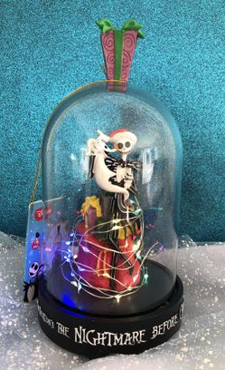 Nightmare Before Christmas Light Cloche Present