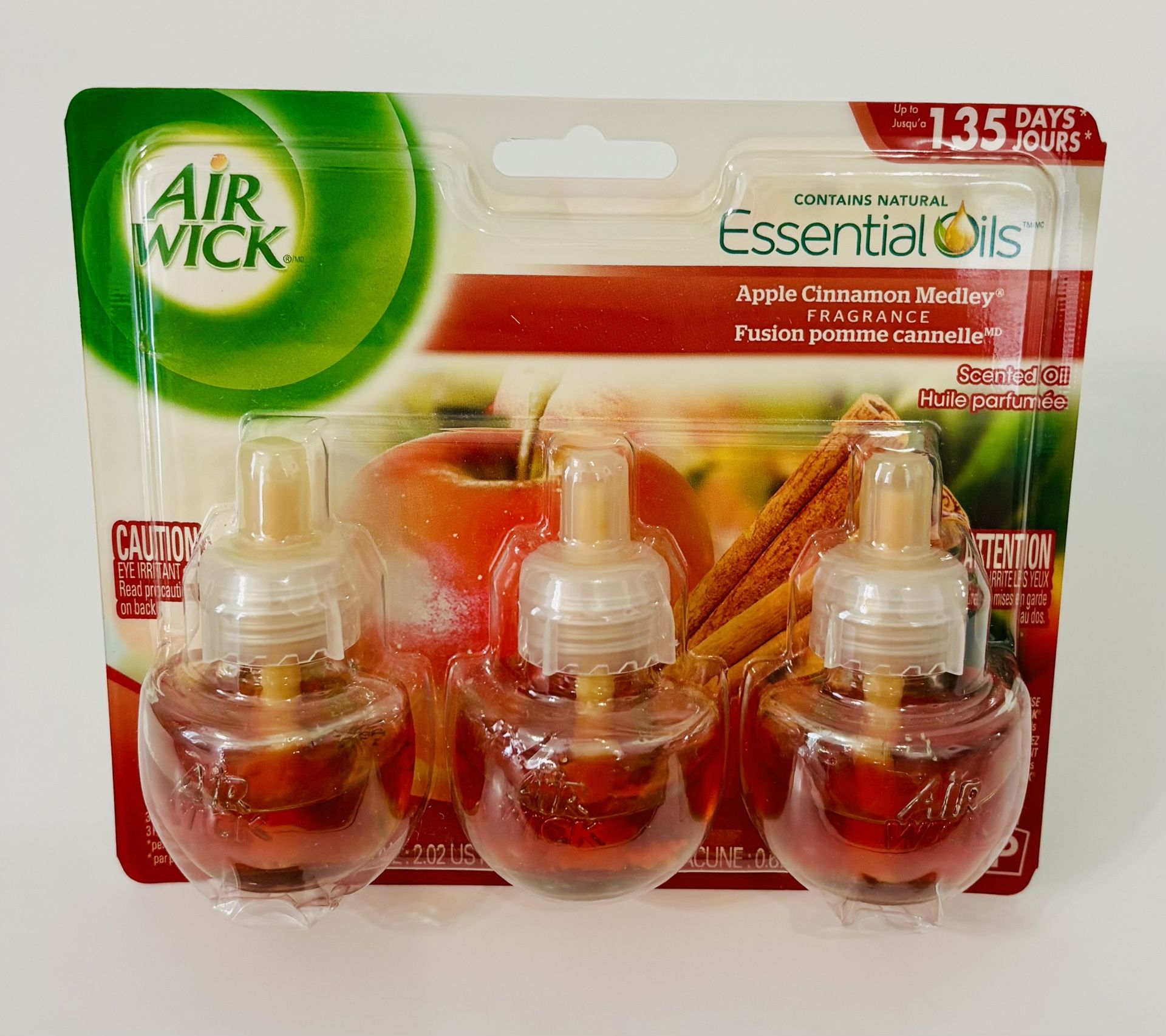 Air Wick Apple Cinnamon Medley Scented Essential Oil Refills