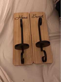 Home Sweet Wall Candle Holders
