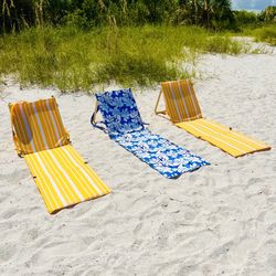 Bumboo Beach Lounger W/ Side Table