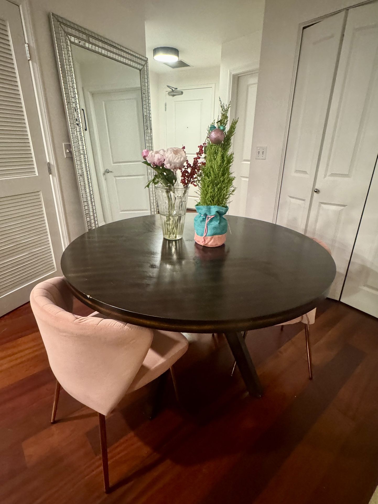 Black Dining Table - 48 Inch