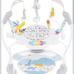 NFANS Baby Activity Center, 3 in 1 Play Center Jumpers and Bouncers with Music, Lights, Interactive Toys, 360°Rotating Seat, 3 Adjustable Heights, Exe