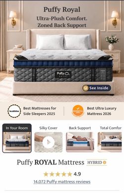 Puffy Royal Mattress Brand New!