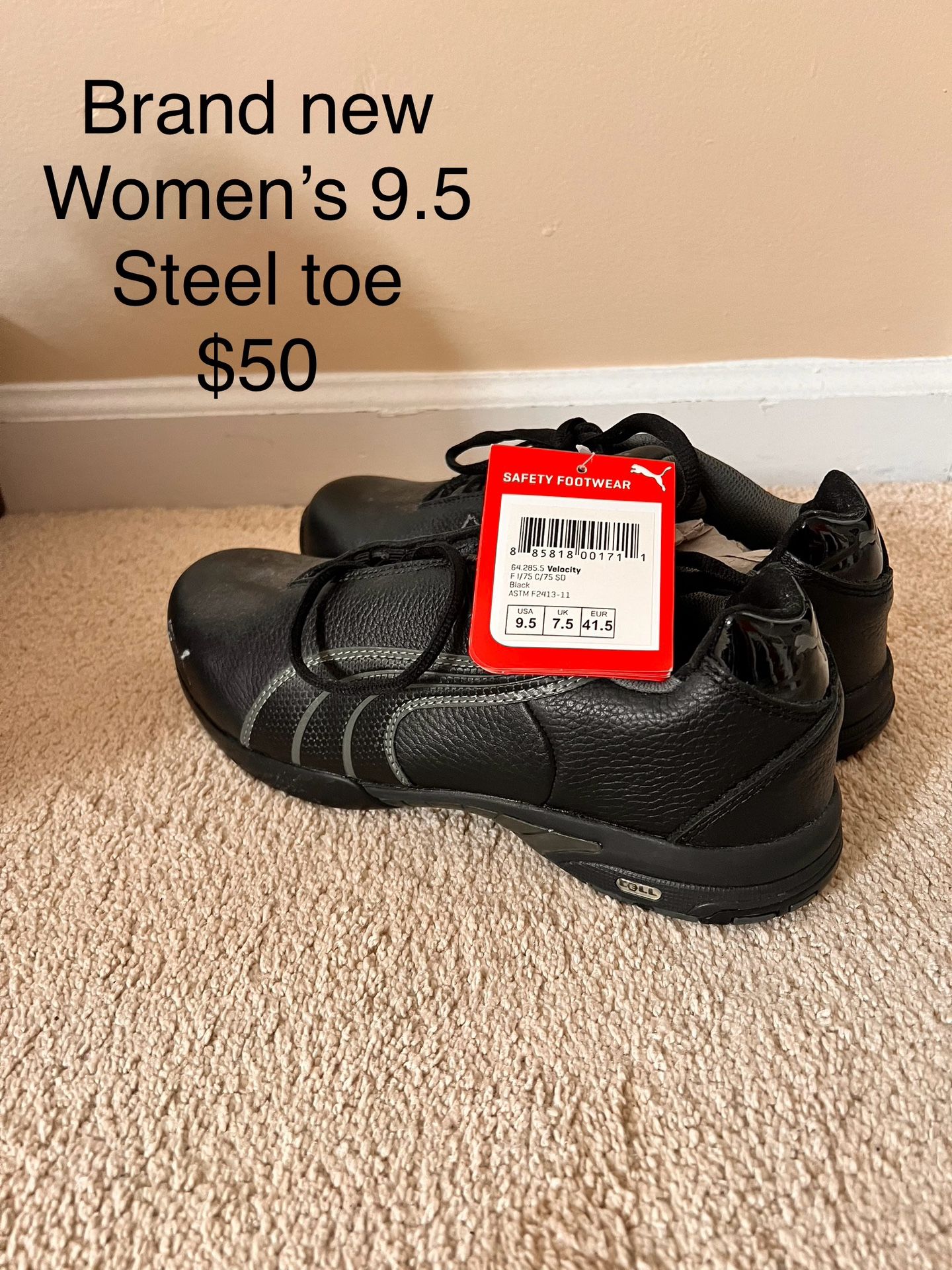 Women’s Steel Toe Shoes Size 9.5