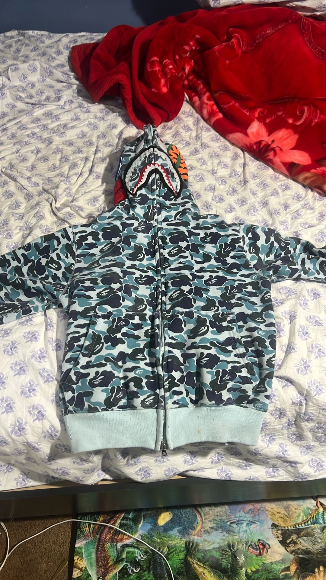 bape jacket meduim and run small