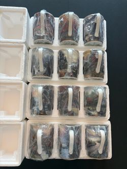 Vintage Full Set of 12 Thomas Kinkade “Joys of the Season” Porcelain Coffee