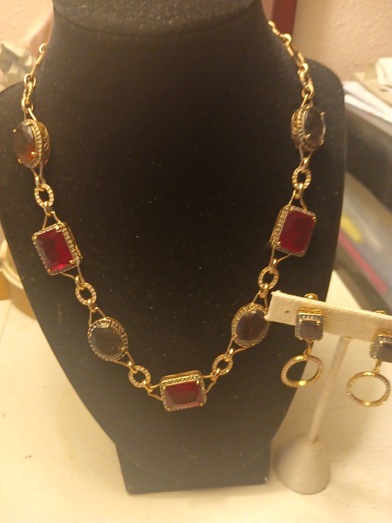Rare Vintage Red And Amber 