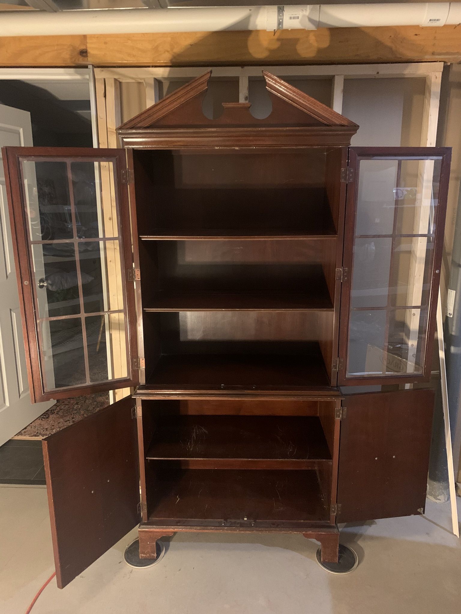 China Cabinet- Glass Doors $50 or best offer