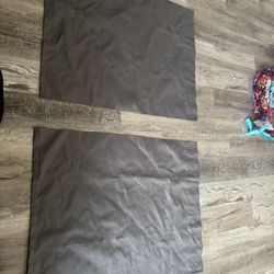 2 Grey Curtain Panels 