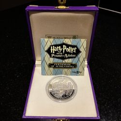 2004 HARRY POTTER  1 CROWN SILVER COIN 10,000 MADE POBJOY MINT U.K.