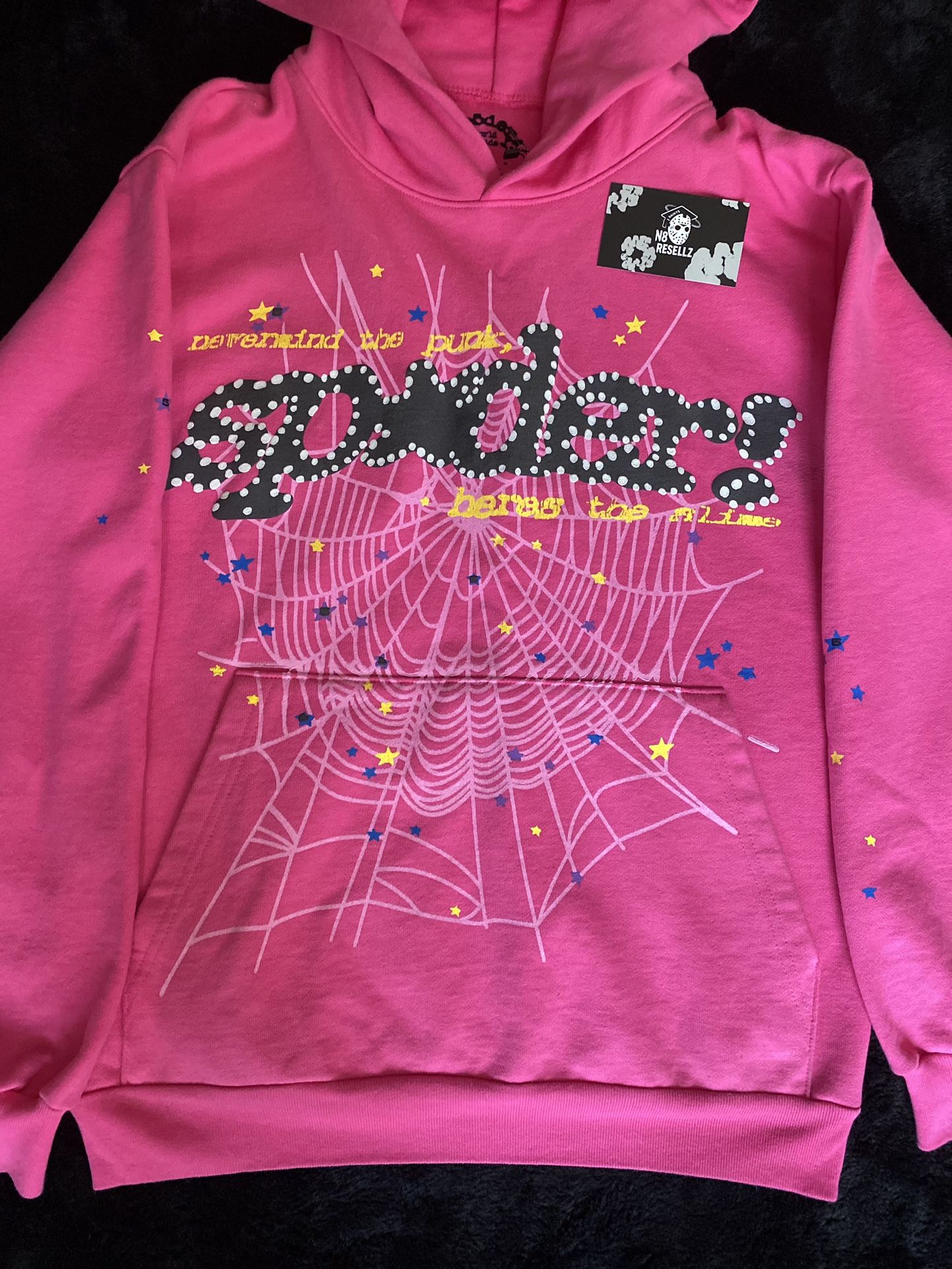 Pink Sp5der Hoodie V2 Edition Size Small
