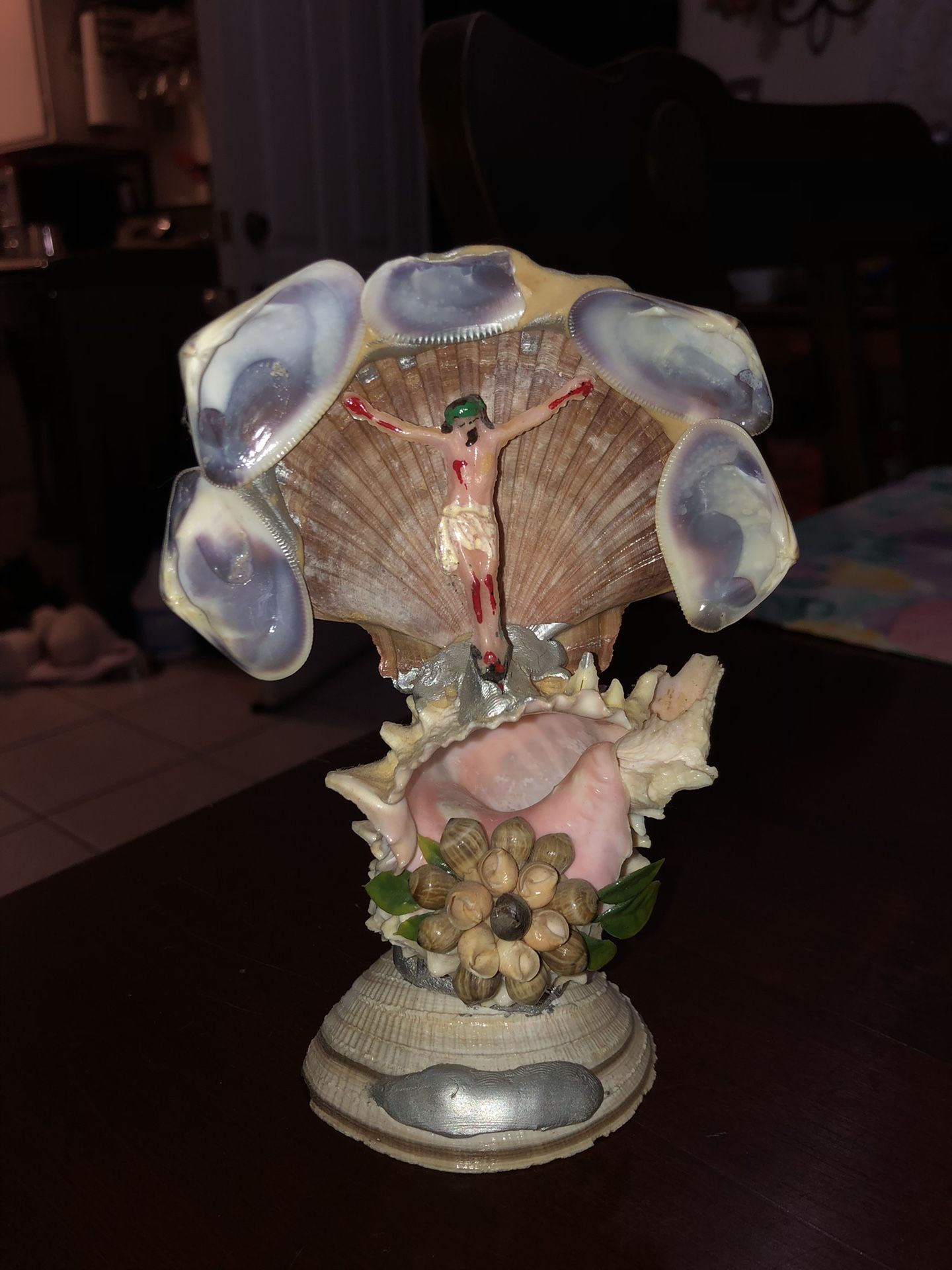 Seashell Jesus Crucifix