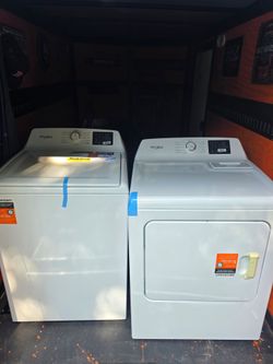 New washer and dryer
