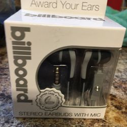 bill board wired ear buds