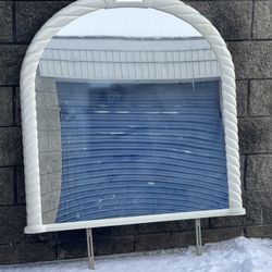 manufactured wood decorative mirror