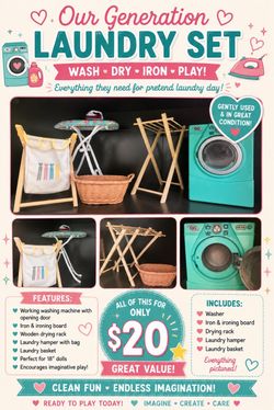 Our Generation Doll Laundry Set