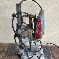 Vintage Drill And Drill Press