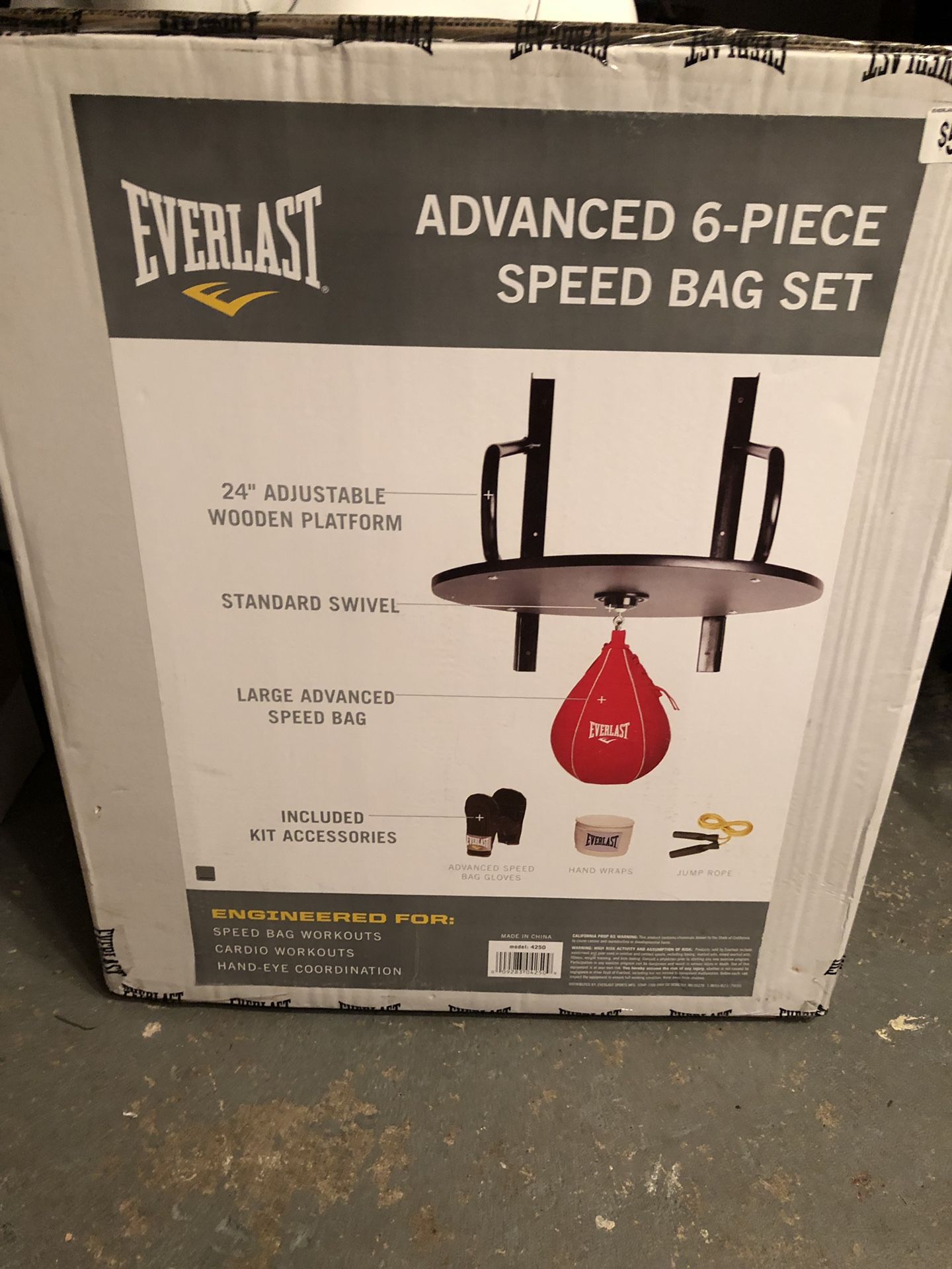 Everlast advances speed bag set