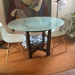 Modern 43 In Glass Dining Table 