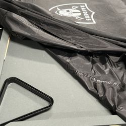 Pool Table + Balls + 2 Cues + Triangle + Cover