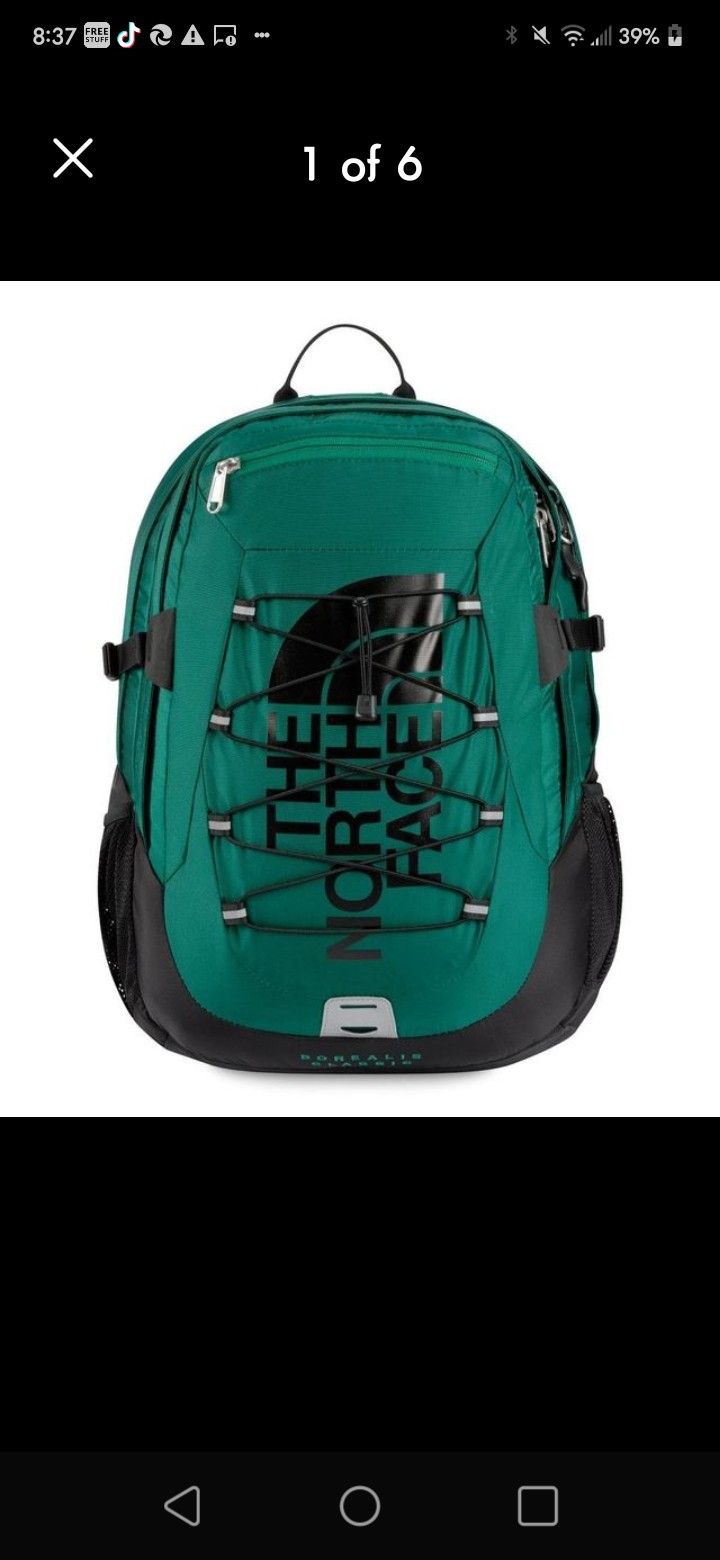 The North Face Backpack. Green.