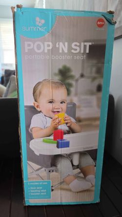 Pop n sit portable baby or toddler booster seat