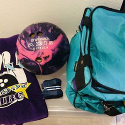 BOWLING BALL WITH BAG