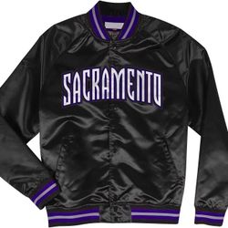 Black Sacramento Kings Jacket Size M 