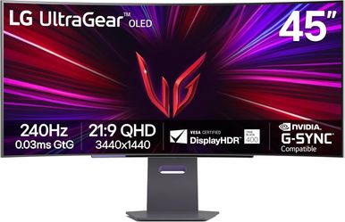 LG UltraGear 45” OLED Curved Gaming Monitor — 240Hz / 0.03ms / WQHD / G-SYNC — Warranty Included