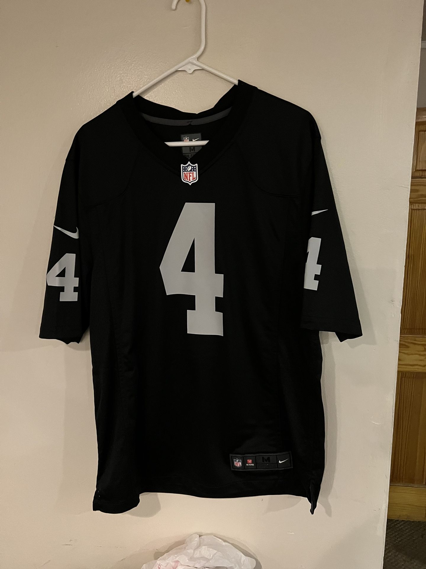 Derek Carr Raiders Jersey / T Shirt Bundle