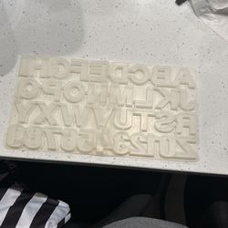 Alphabet And Number Silicone Mold 