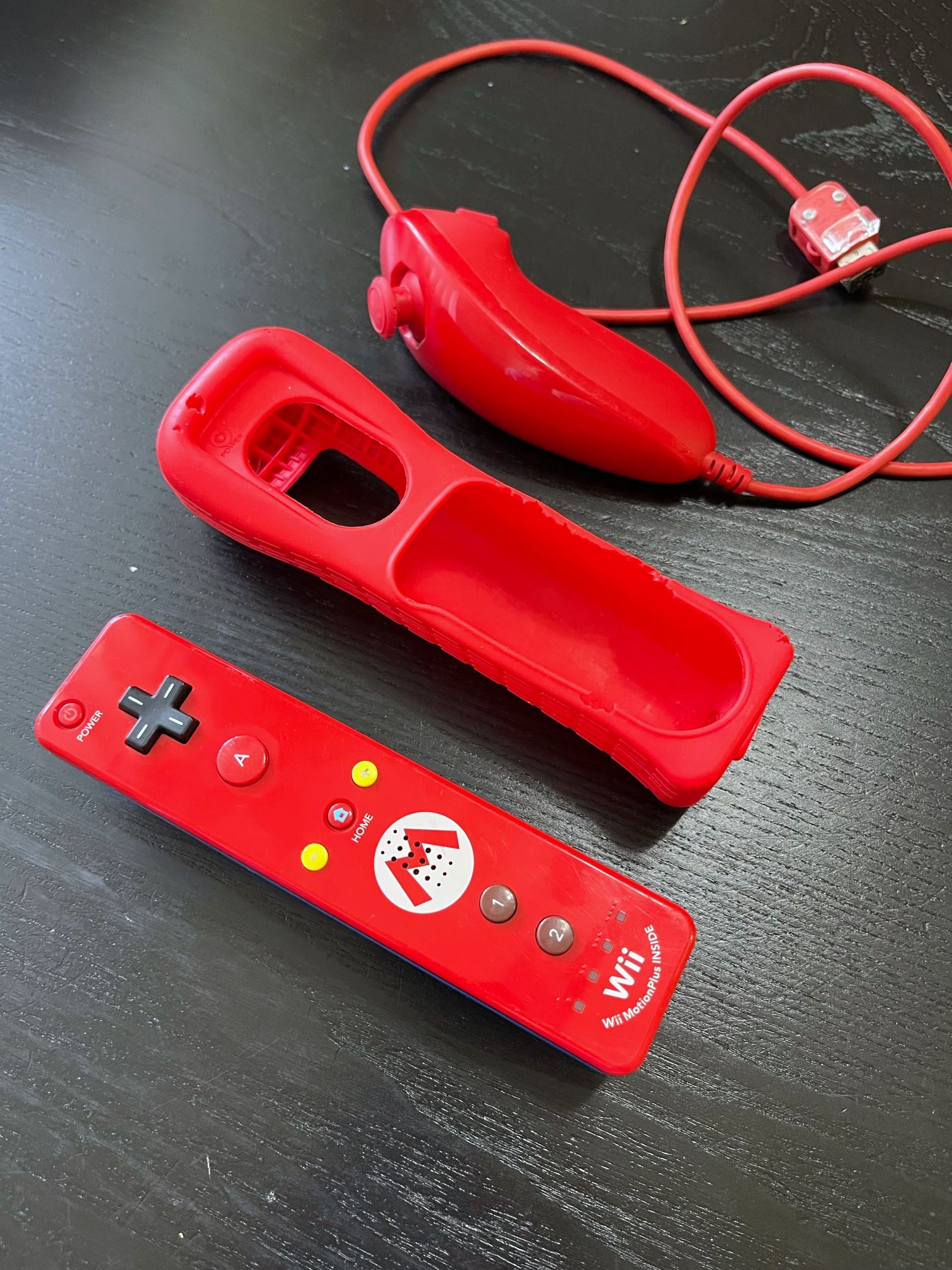 OEM wii Controller Mario Edition Bundle
