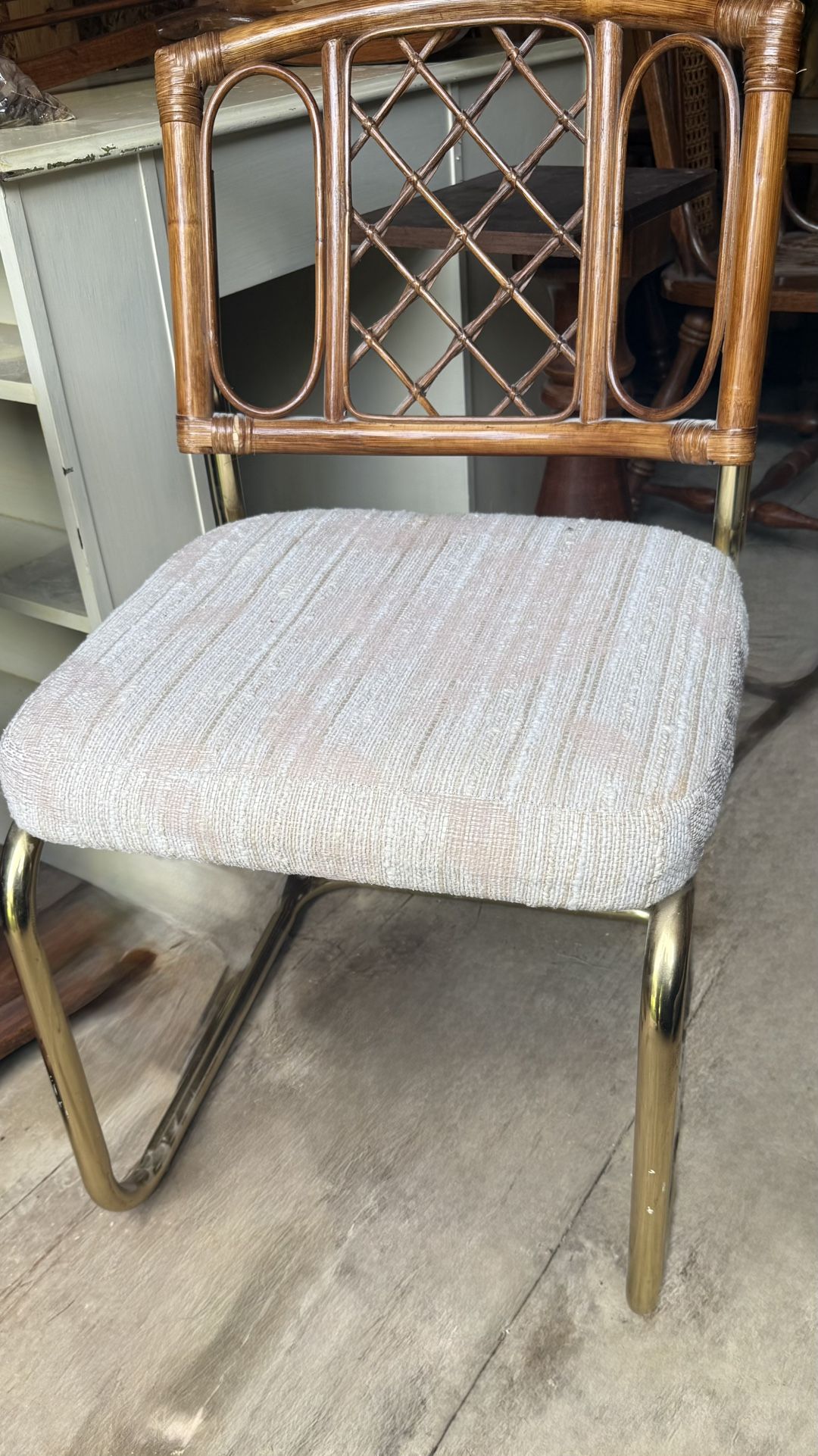 Boho MCM Rattan Cesca Chair bamboo