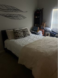 Leather bed