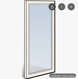 PS510 White Left HandStationary Panel Low-E Tempered Glass