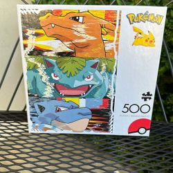 Pokemon Original Starters 500pc Puzzle