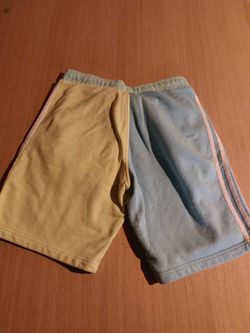 Adidas Mens Colorblock Shorts Yellow Tint/Haze SIZE  S