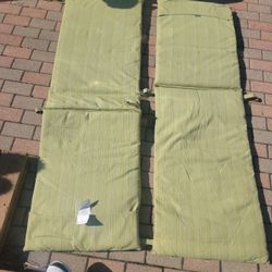 Pair Of Green Gloster Reclining Chair Cushions. 2 Sets Available 