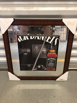 Jack Daniel’s Mirrored Sign, 2 Photos 