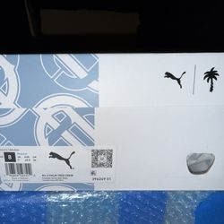 PUMA RS-X Palm Tree Crew Frosted Ivory Zen Blue 396249-01 Men's Athletic Sneaker