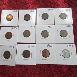 Collectible Coins Wheat Pennies