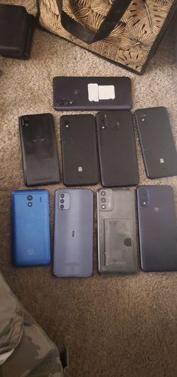 9 phones unknown condition