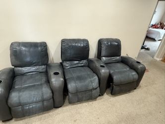 3pcs Theater chairs