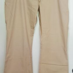 DICKIES SCRUB PANT UNISEX  ELASTIC WITH DRAWSTRING SIZE LARGE PETITE COLOR SAND 
