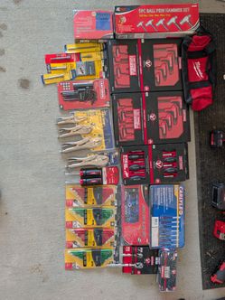 Large Hand Tool Lot – Craftsman V-Series, Milwaukee, Vise-Grip, Proto, Carlyle & More all (new)