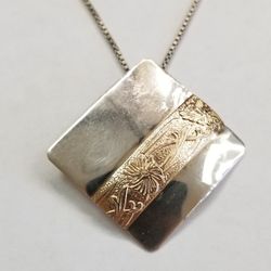 Pendant On 18 Inch Sterling Silver Chain
