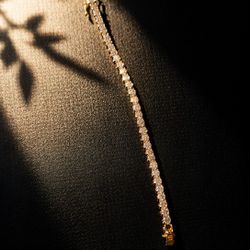 Gold Tennis Bracelet 