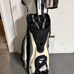 Clubs And Cart Bag 