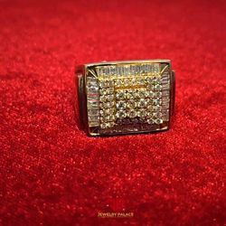 Fancy Men's 10K with 2.03 CTW Diamond Ring